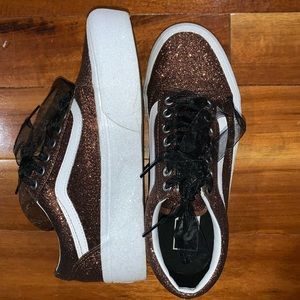 Sparkle Platform Vans
